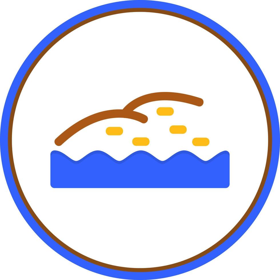 kustlandschap glyph icon vector