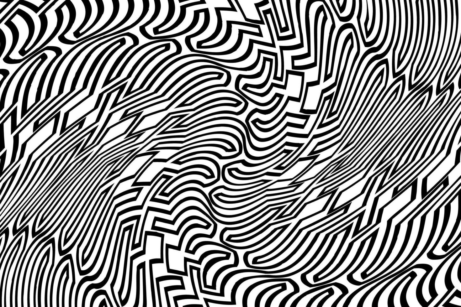 zwart en wit abstract achtergrond met lijnen. achtergrond patroon textuur. vector