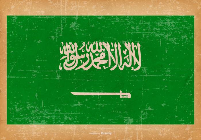Grunge Vlag van Saoedi-Arabië vector