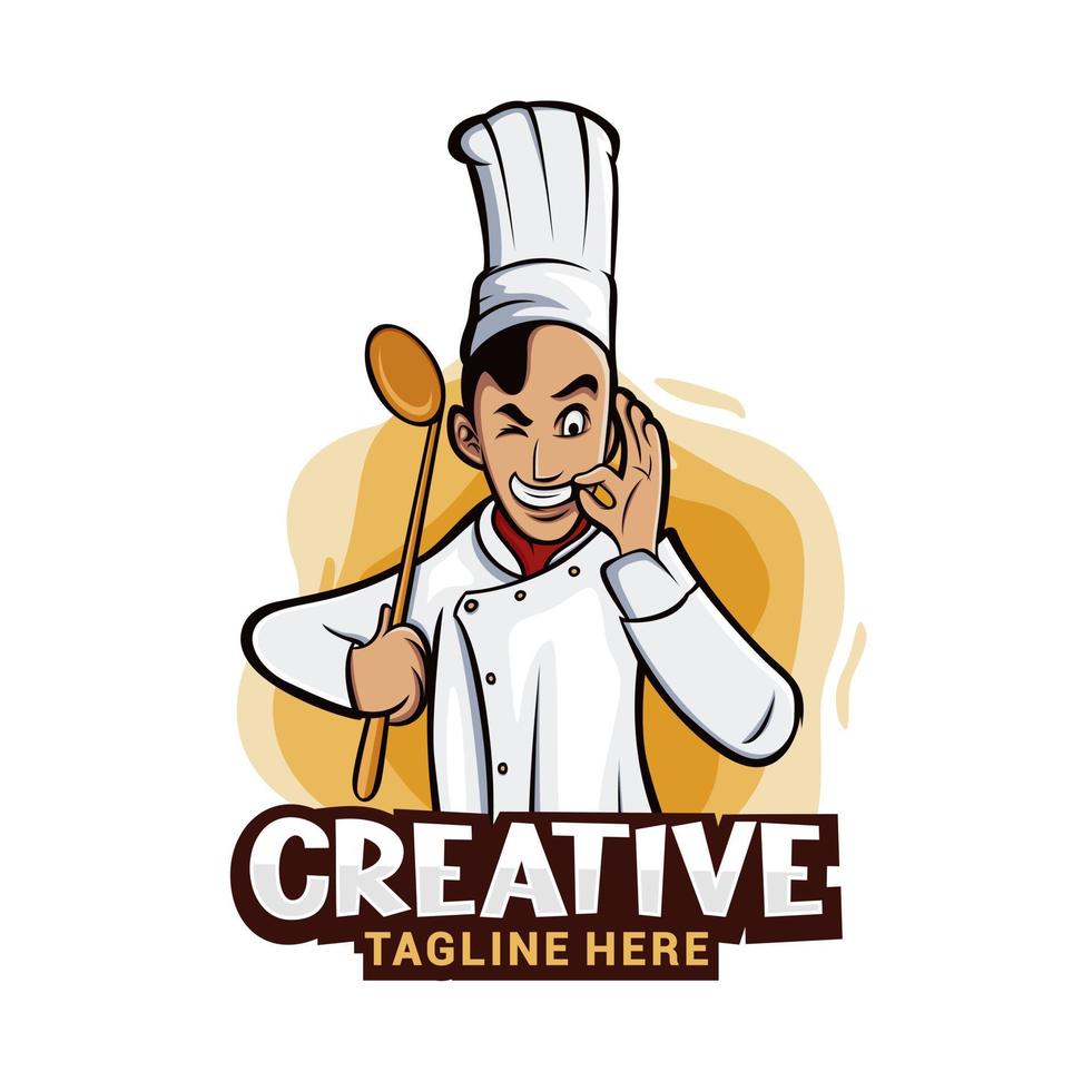 chef logo vector ontwerp sjabloon