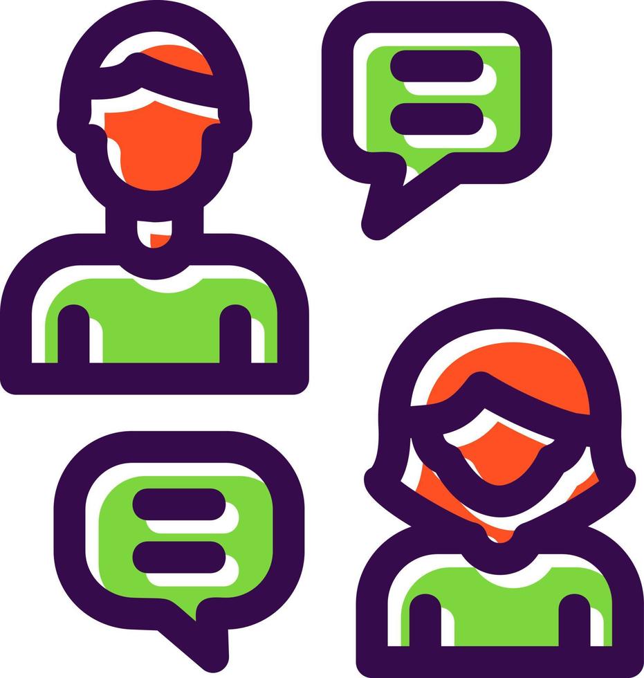 chatten vector icoon ontwerp