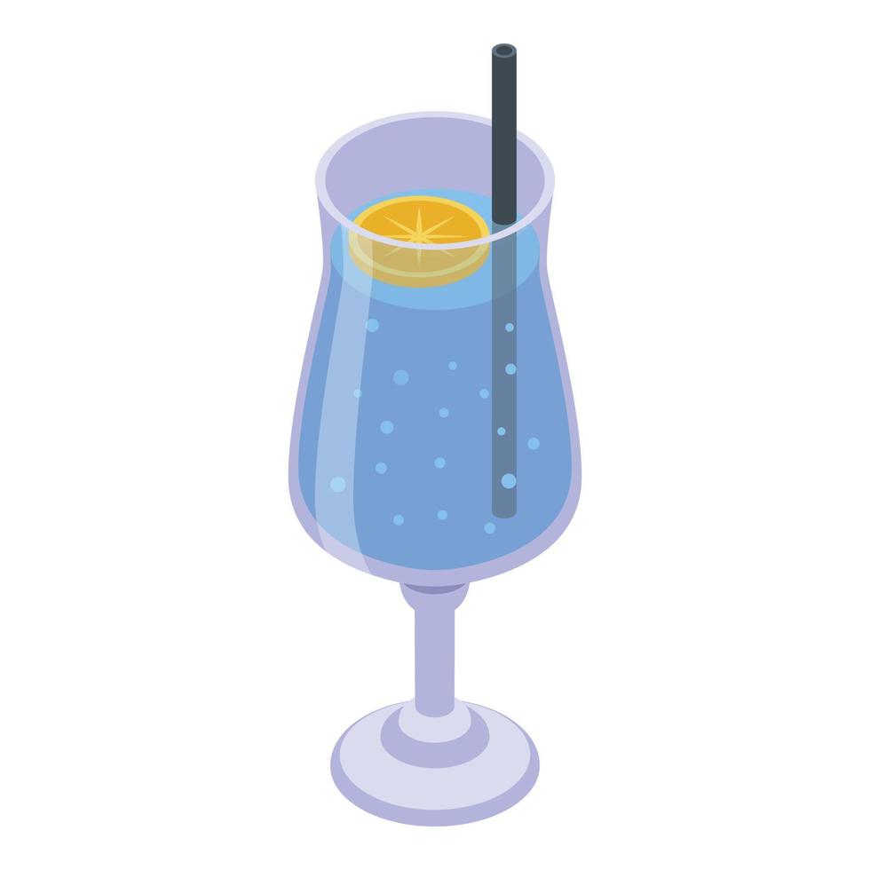 cocktail icoon, isometrische stijl vector