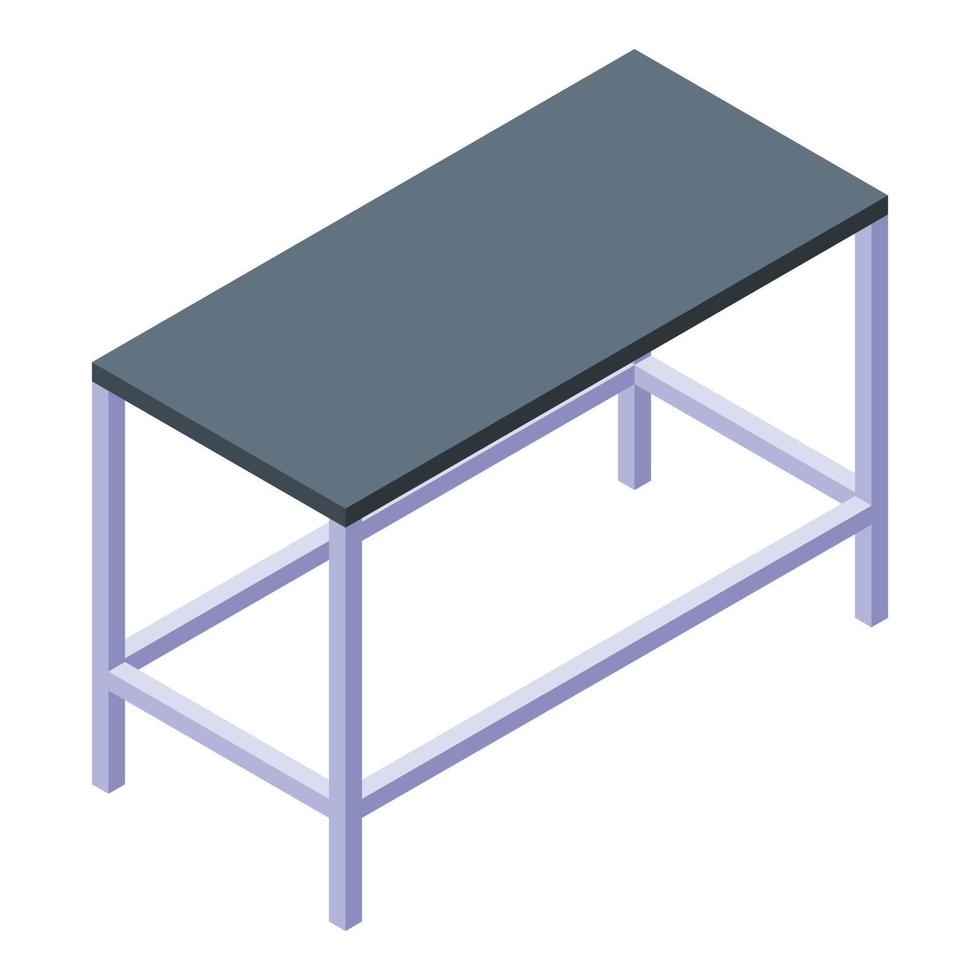 dierenarts tafel icoon, isometrische stijl vector