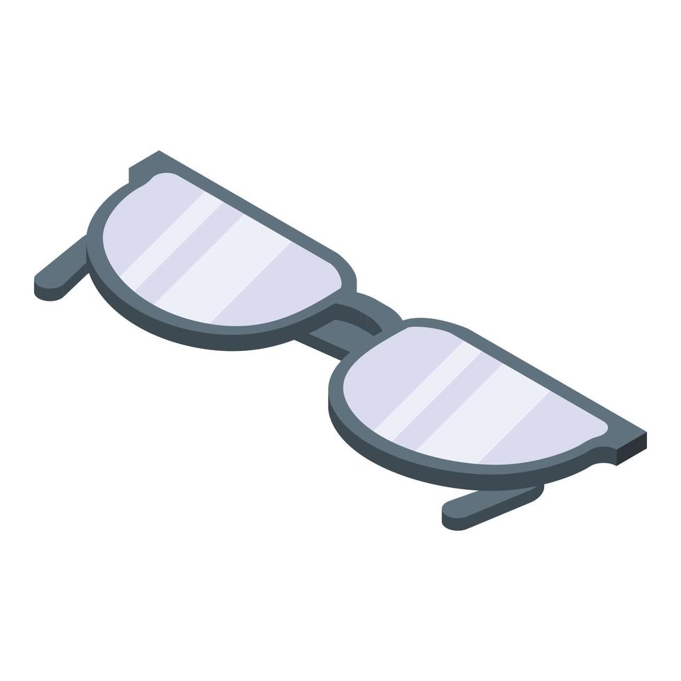 klassiek bril icoon, isometrische stijl vector