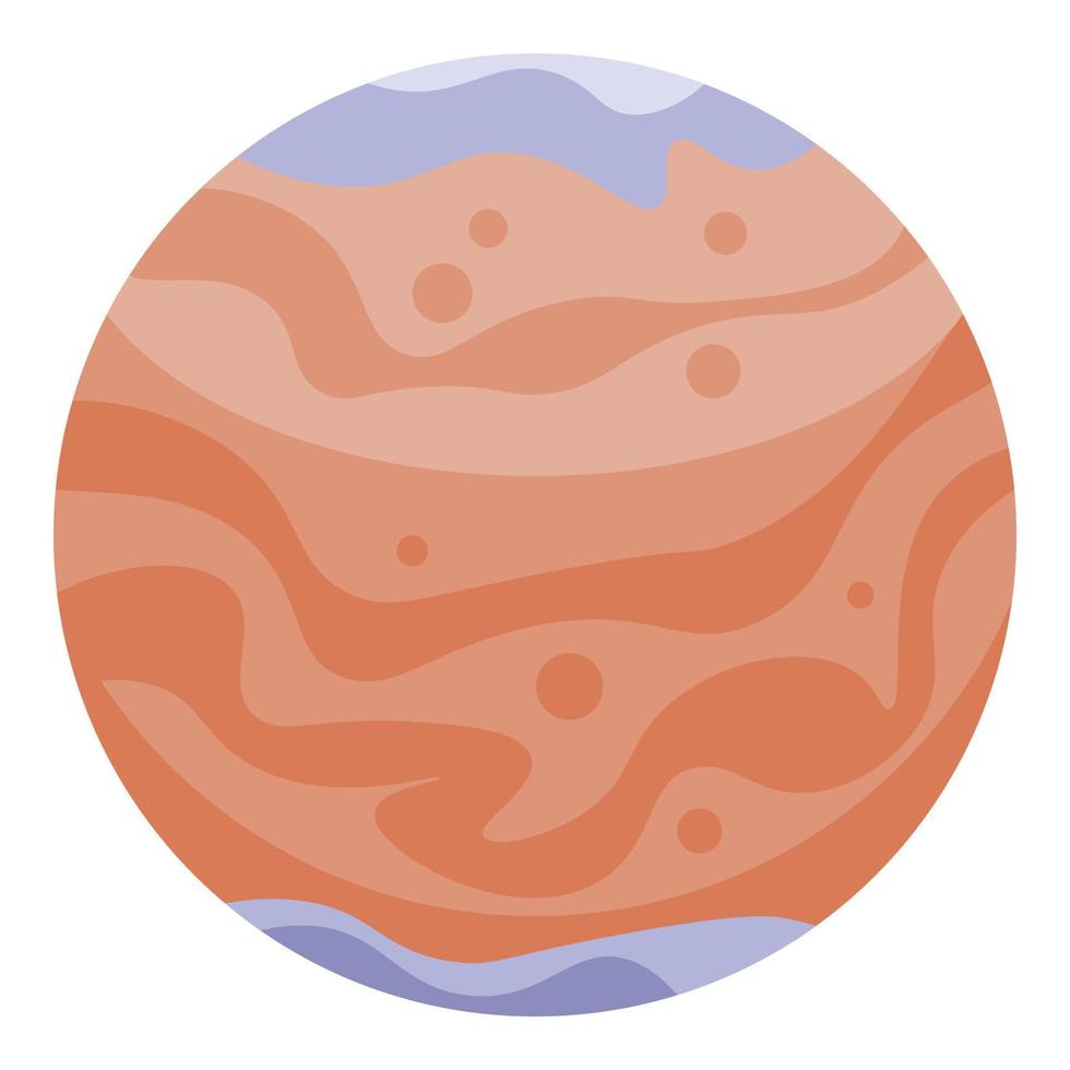 ruimte rood planeet icoon, isometrische stijl vector