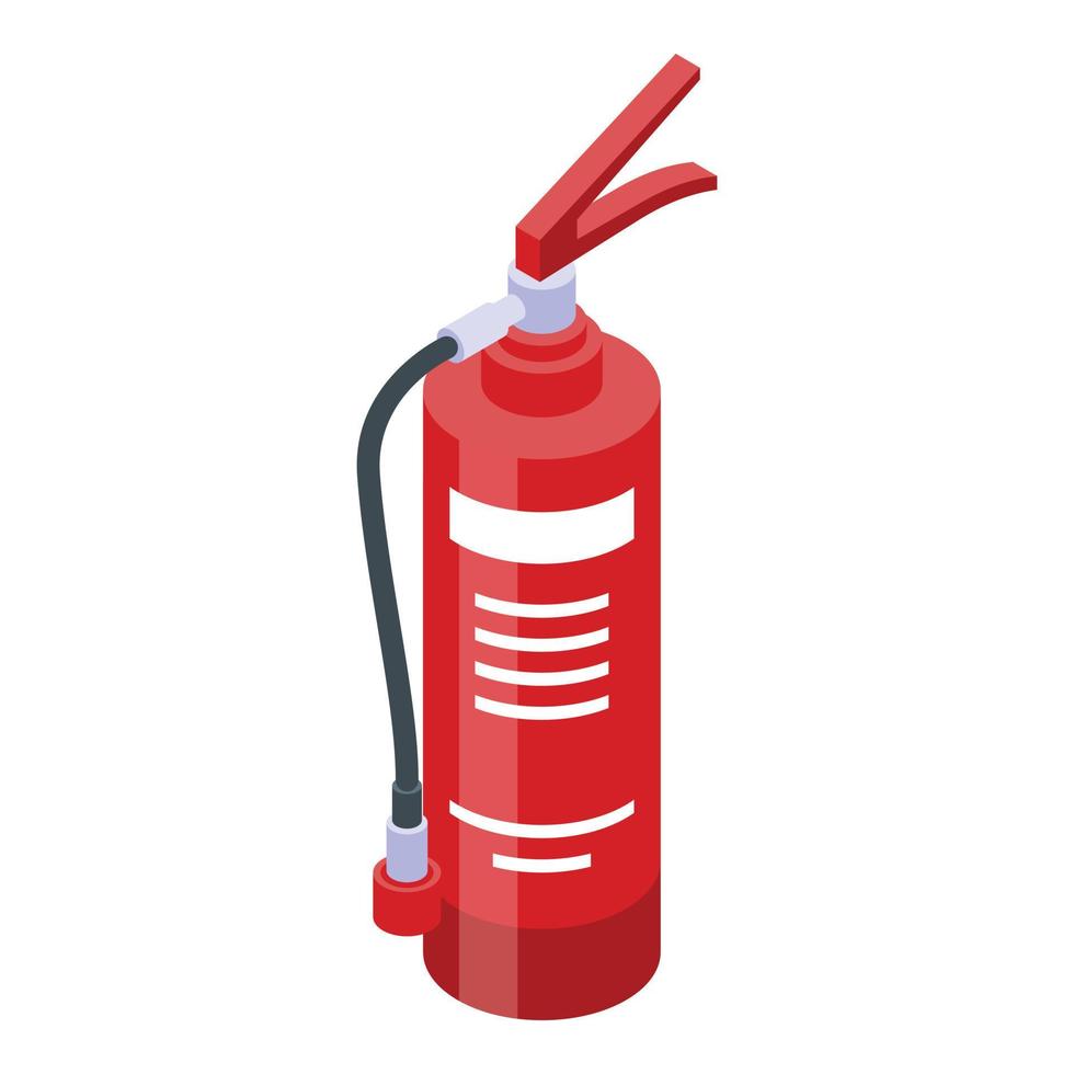 veiligheid brand brandblusser icoon, isometrische stijl vector
