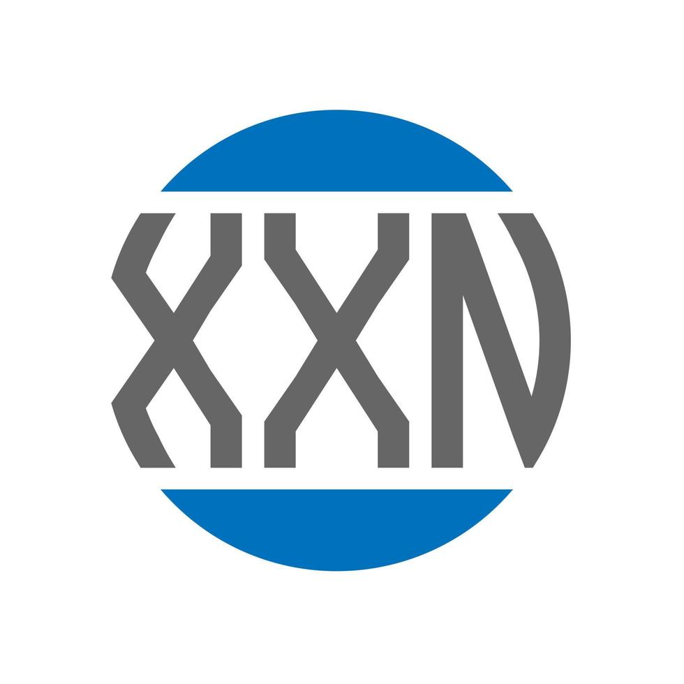 xxn brief logo ontwerp Aan wit achtergrond. xxn creatief initialen cirkel logo concept. xxn brief ontwerp. vector