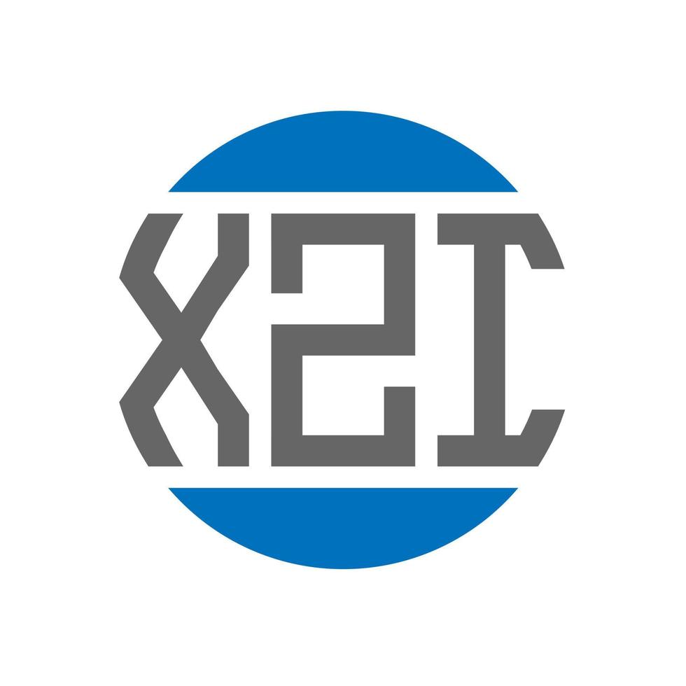 xzi brief logo ontwerp Aan wit achtergrond. xzi creatief initialen cirkel logo concept. xzi brief ontwerp. vector