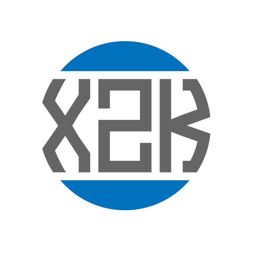 xzk brief logo ontwerp Aan wit achtergrond. xzk creatief initialen cirkel logo concept. xzk brief ontwerp. vector