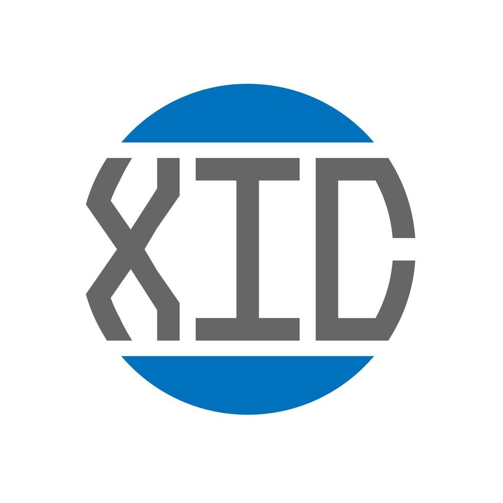 xic brief logo ontwerp Aan wit achtergrond. xic creatief initialen cirkel logo concept. xic brief ontwerp. vector