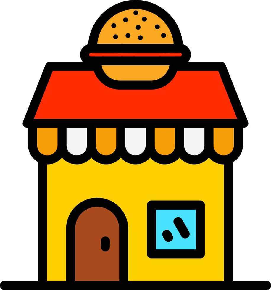 hamburger winkel vector icoon ontwerp