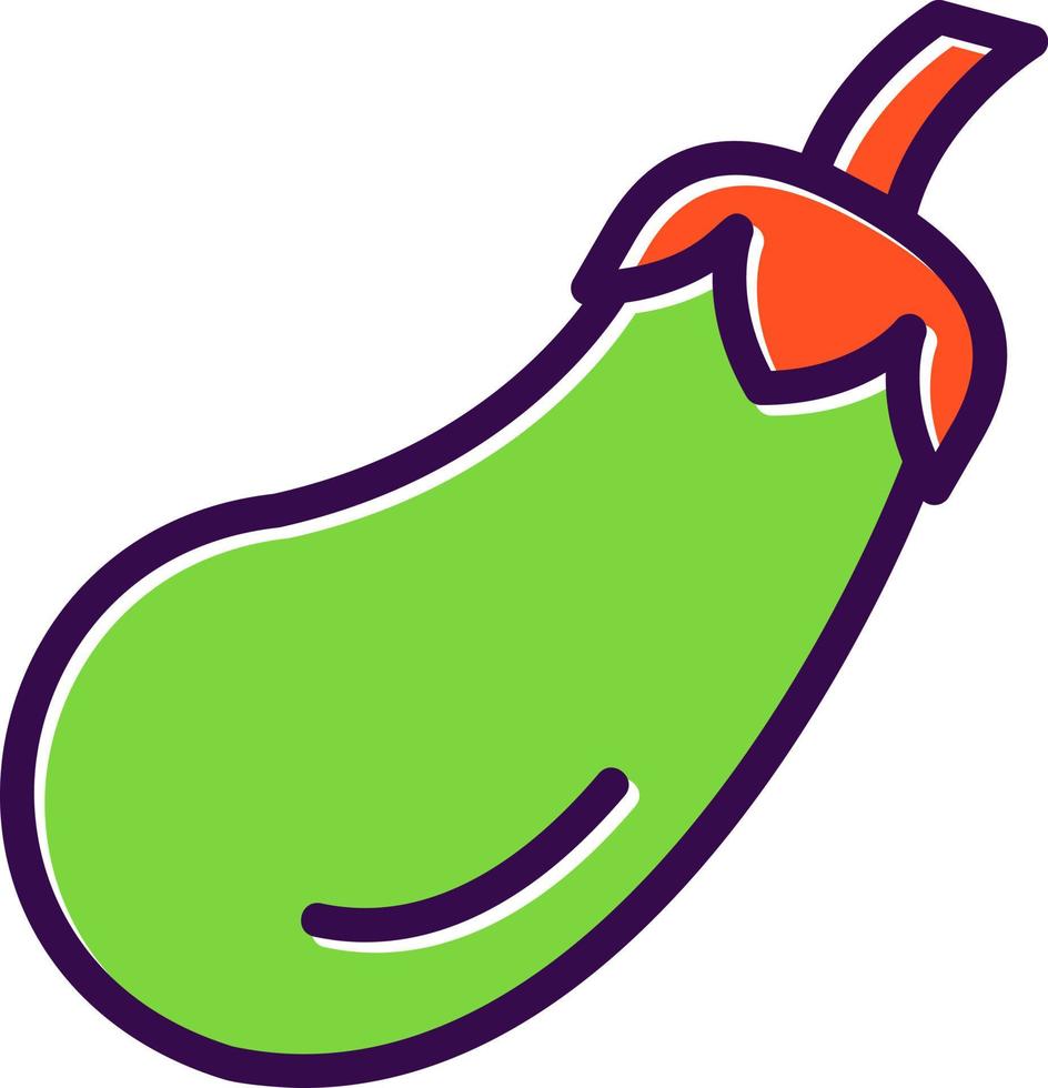 aubergine vector icoon ontwerp