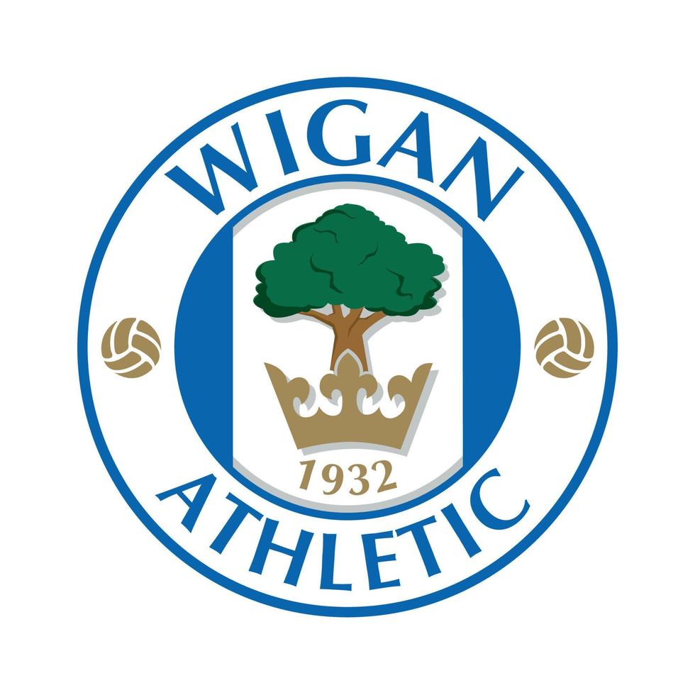 Wigan atletisch fc logo Aan transparant achtergrond vector