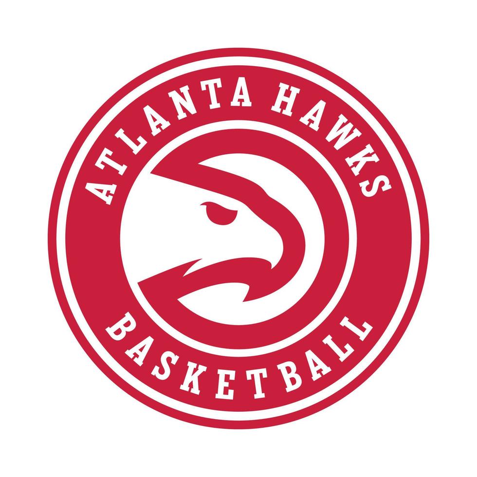 Atlanta haviken basketbal logo Aan transparant achtergrond vector