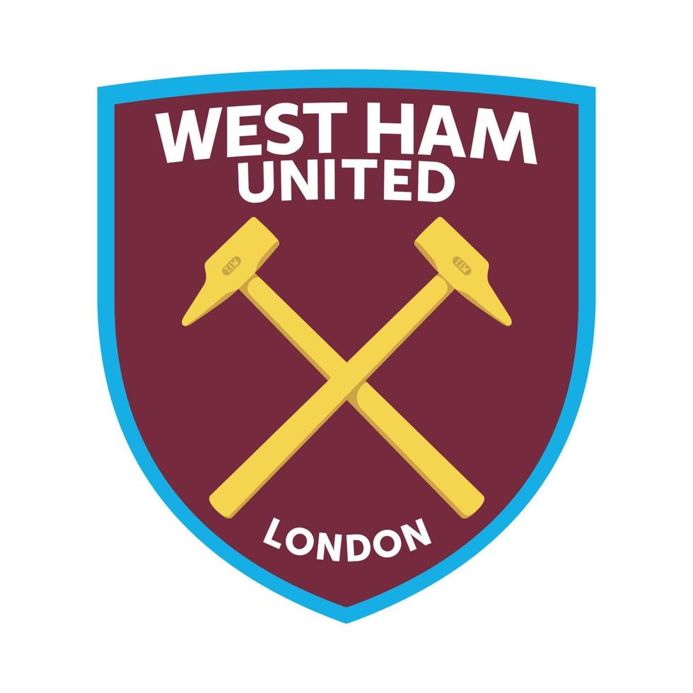 west ham Verenigde logo Aan transparant achtergrond vector