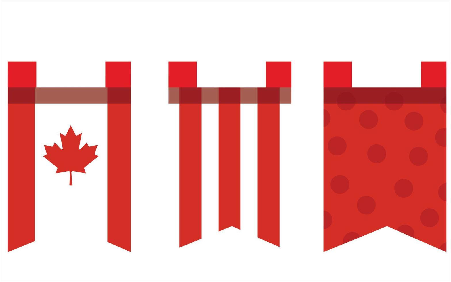 vlag Canada, verscheidene. wit achtergrond. realistisch golvend nationaal vlag Aan pool, tafel vlag en verschillend vormen insignes. vector