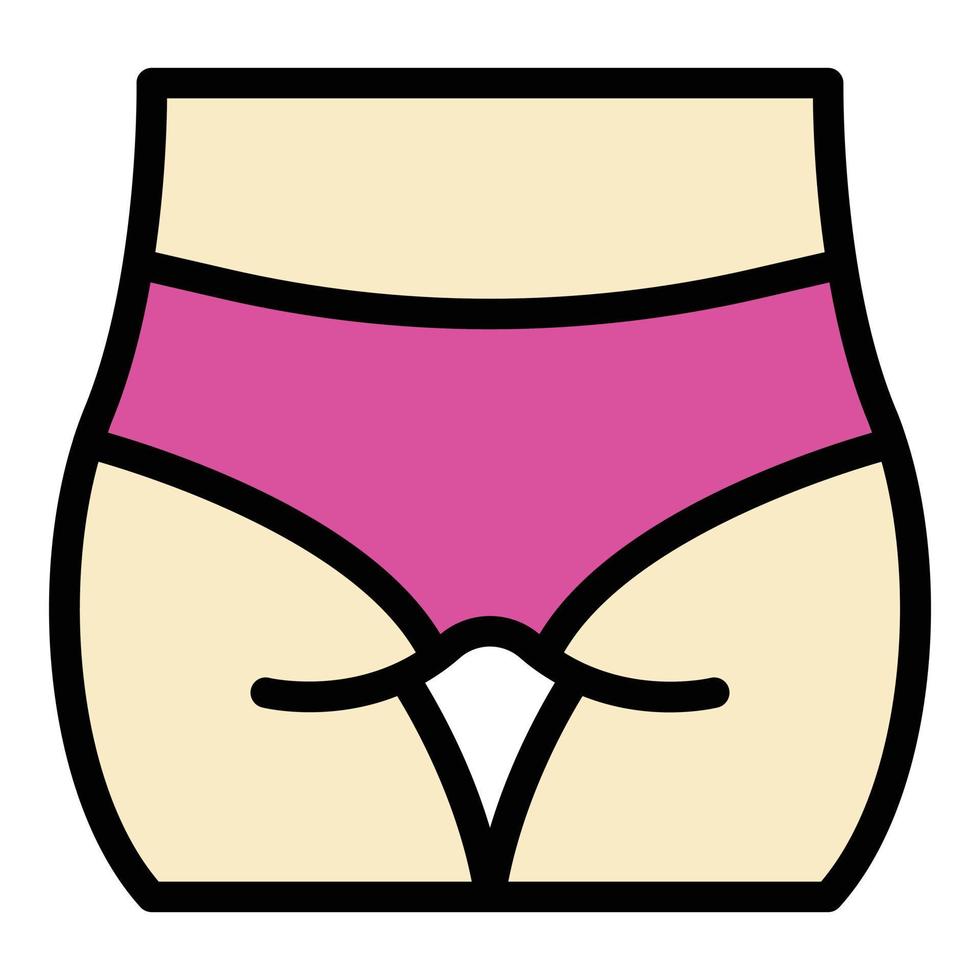 bikini ontharingsmiddel icoon kleur schets vector