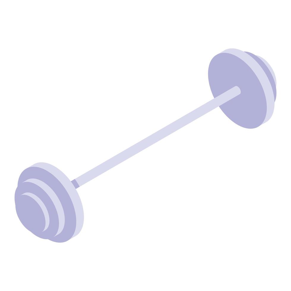 huis opleiding barbell icoon, isometrische stijl vector