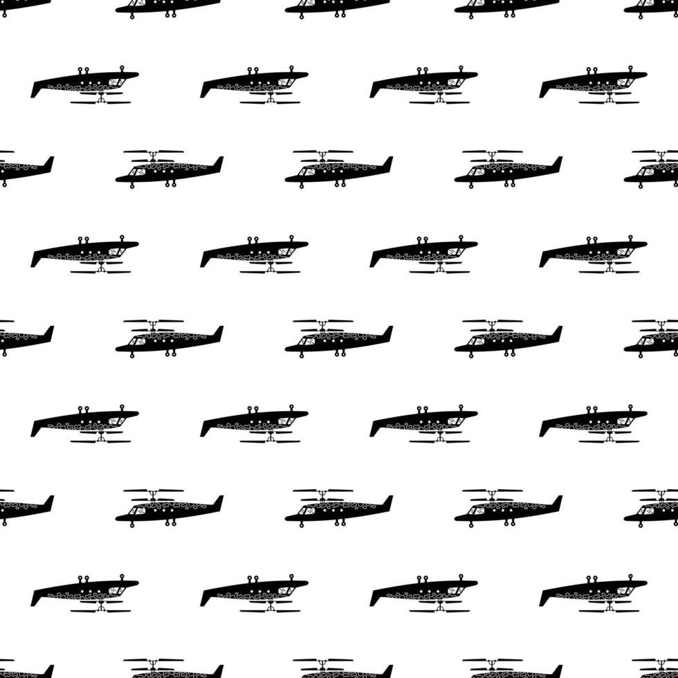 camo helikopter patroon naadloos vector