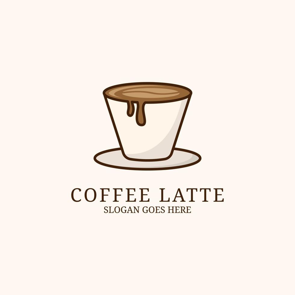 koffie laat logo ontwerp sjabloon, kan gebruik voor uw handelsmerk, branding identiteit of reclame merk vector