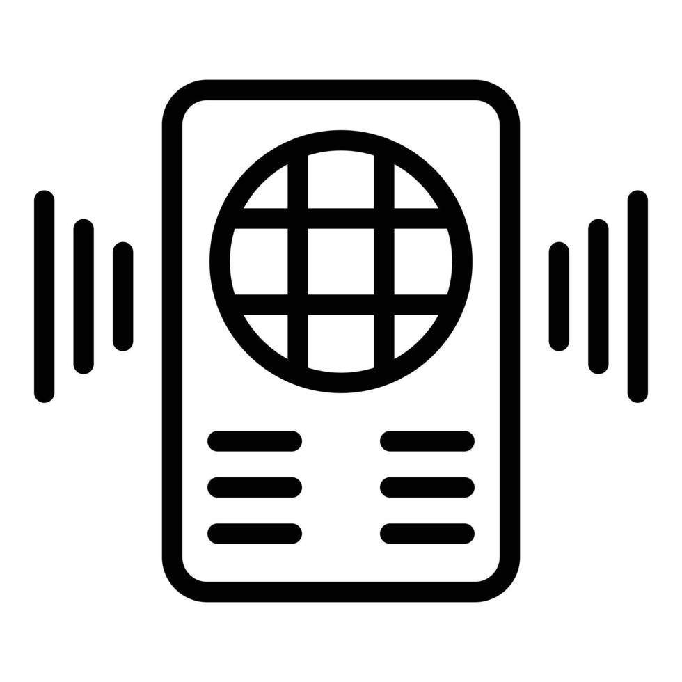walkie talkie icoon, schets stijl vector