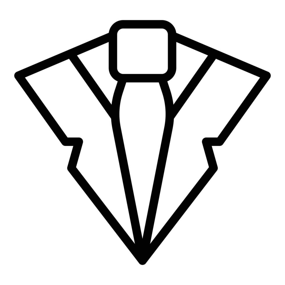 Mens stropdas icoon, schets stijl vector