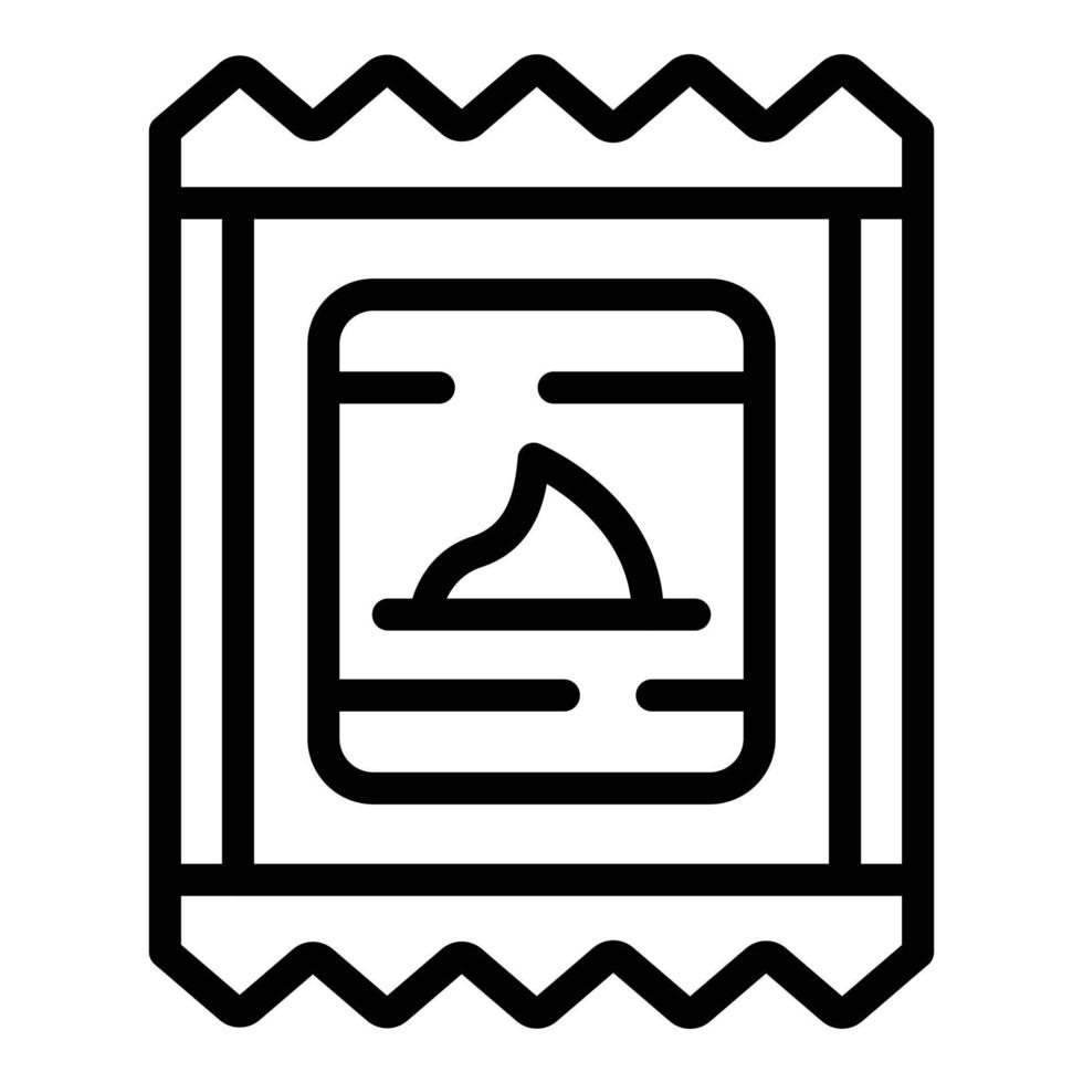 wasabi pak icoon, schets stijl vector