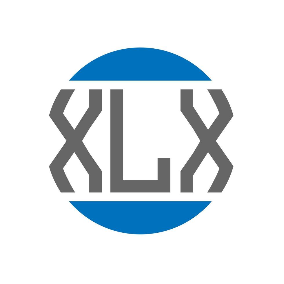 xlx brief logo ontwerp Aan wit achtergrond. xlx creatief initialen cirkel logo concept. xlx brief ontwerp. vector