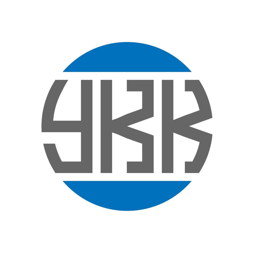 ykk brief logo ontwerp Aan wit achtergrond. ykk creatief initialen cirkel logo concept. ykk brief ontwerp. vector
