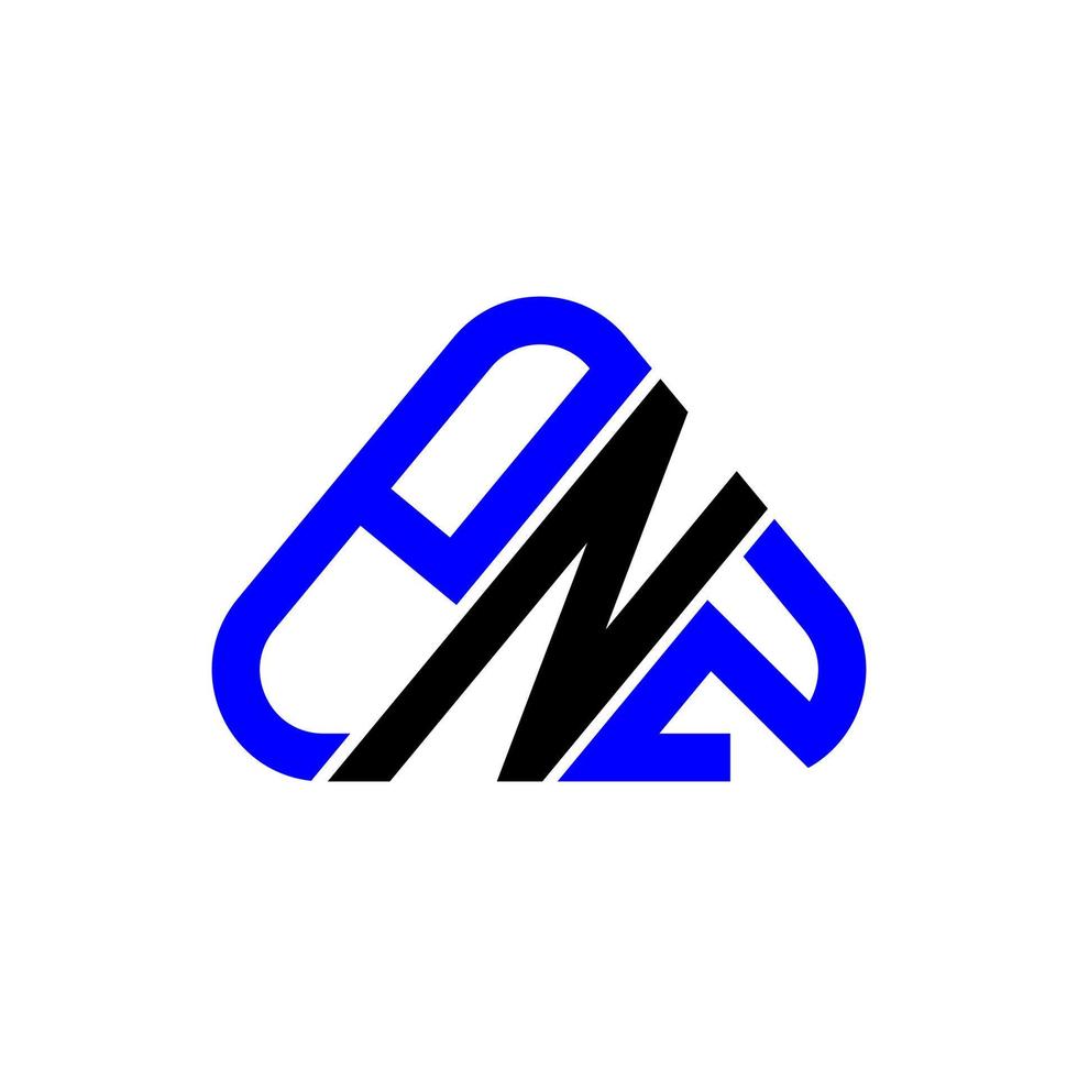 pnz brief logo creatief ontwerp met vector grafisch, pnz gemakkelijk en modern logo.