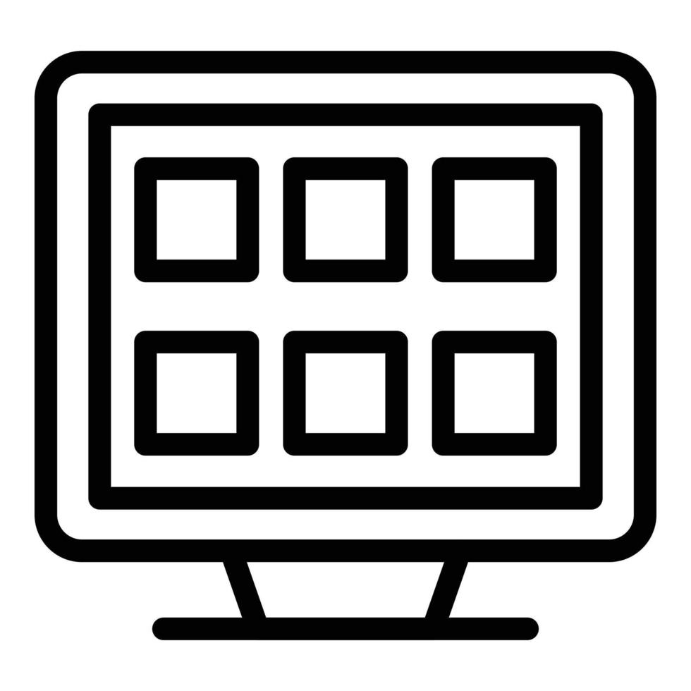 elektronisch mappen icoon, schets stijl vector