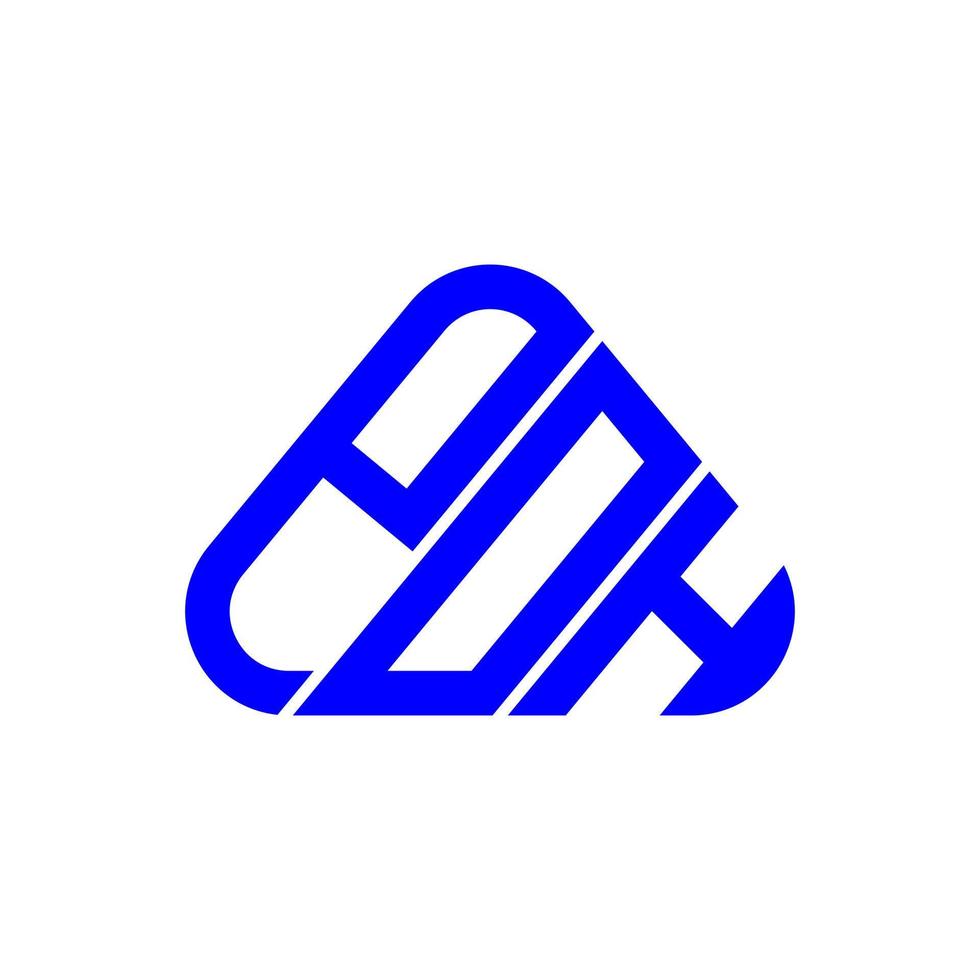 poh brief logo creatief ontwerp met vector grafisch, poh gemakkelijk en modern logo.
