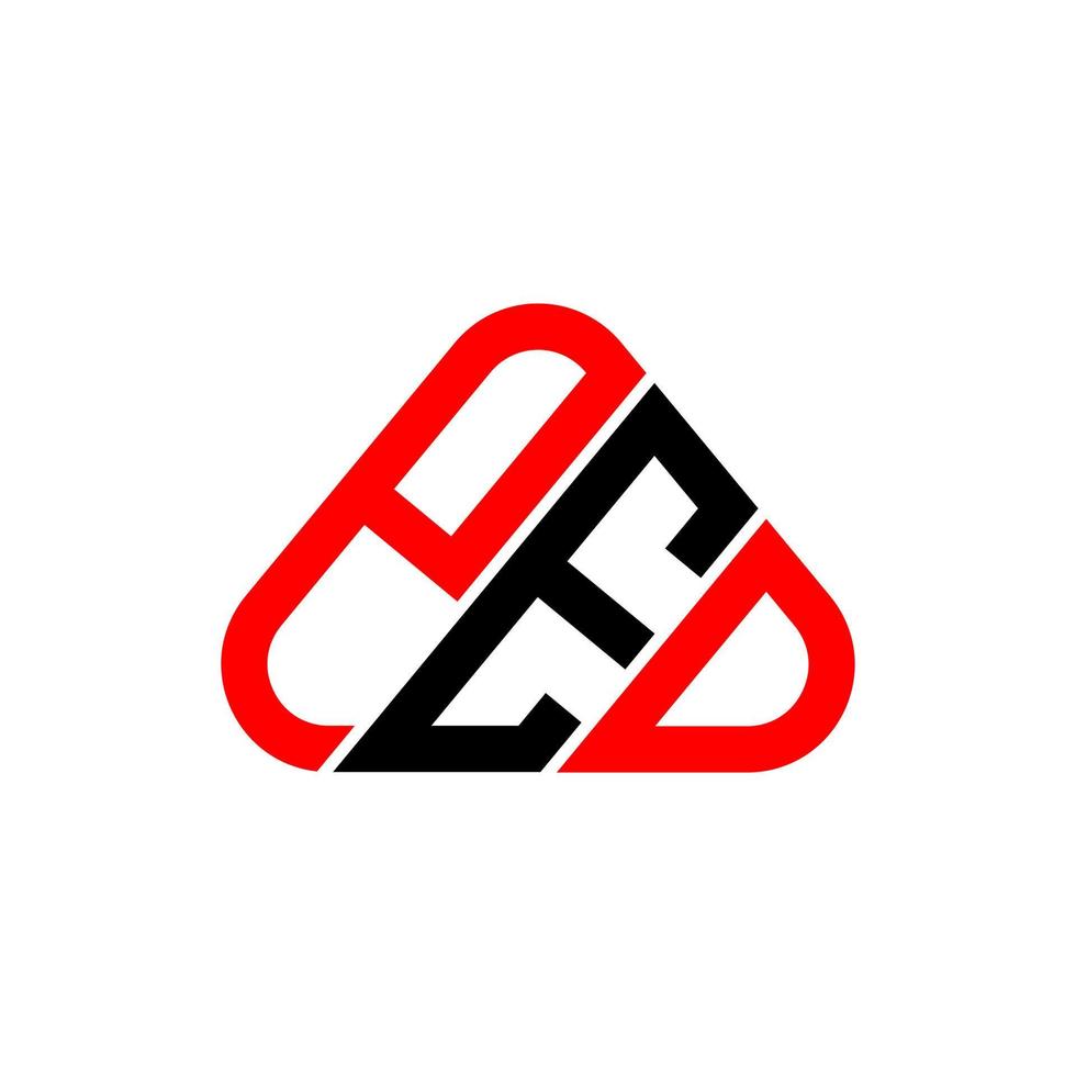 ped brief logo creatief ontwerp met vector grafisch, ped gemakkelijk en modern logo.