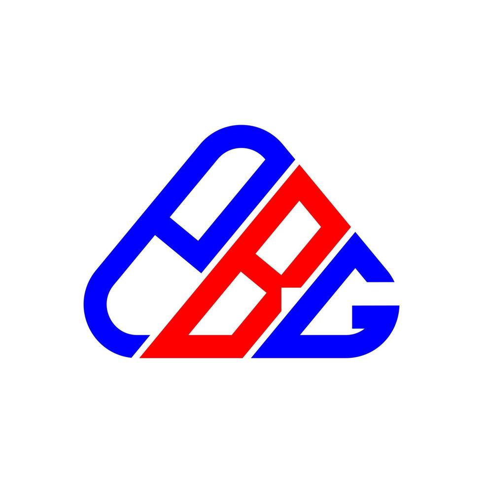 pbg brief logo creatief ontwerp met vector grafisch, pbg gemakkelijk en modern logo.