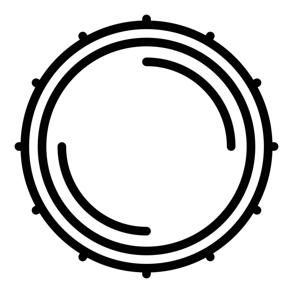 elektronisch trommel icoon, schets stijl vector