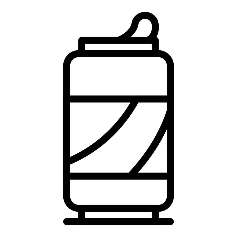 Frisdrank drinken verspilling icoon, schets stijl vector