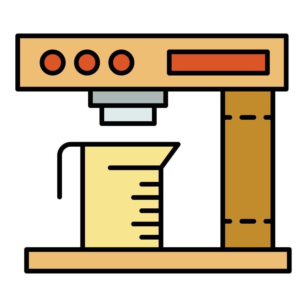 koffie melk machine icoon kleur schets vector