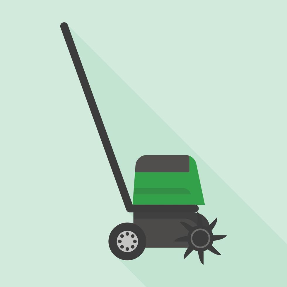 hand- cultivator icoon, vlak stijl vector