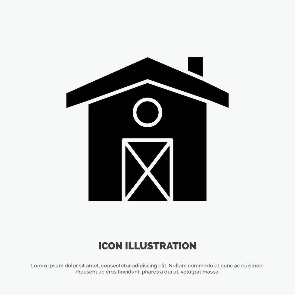 huis huis Canada solide glyph icoon vector