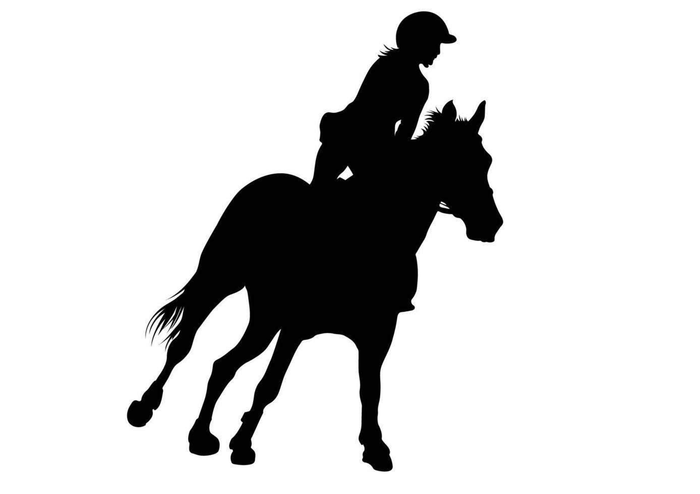 grafiek ontwerp silhouet paard racing vrouw voor ras geïsoleerd wit achtergrond vector illustratie