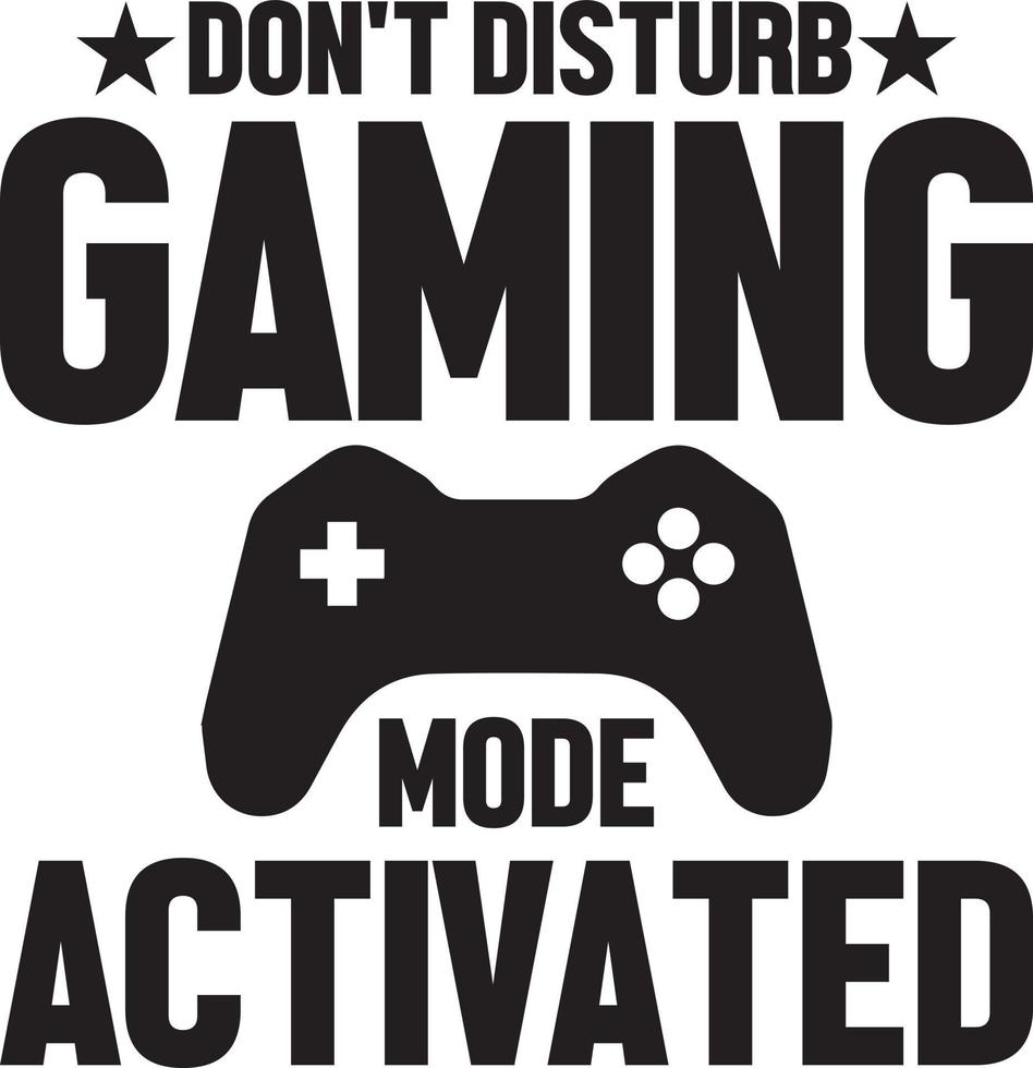 niet doen storen gaming mode geactiveerd.eps vector