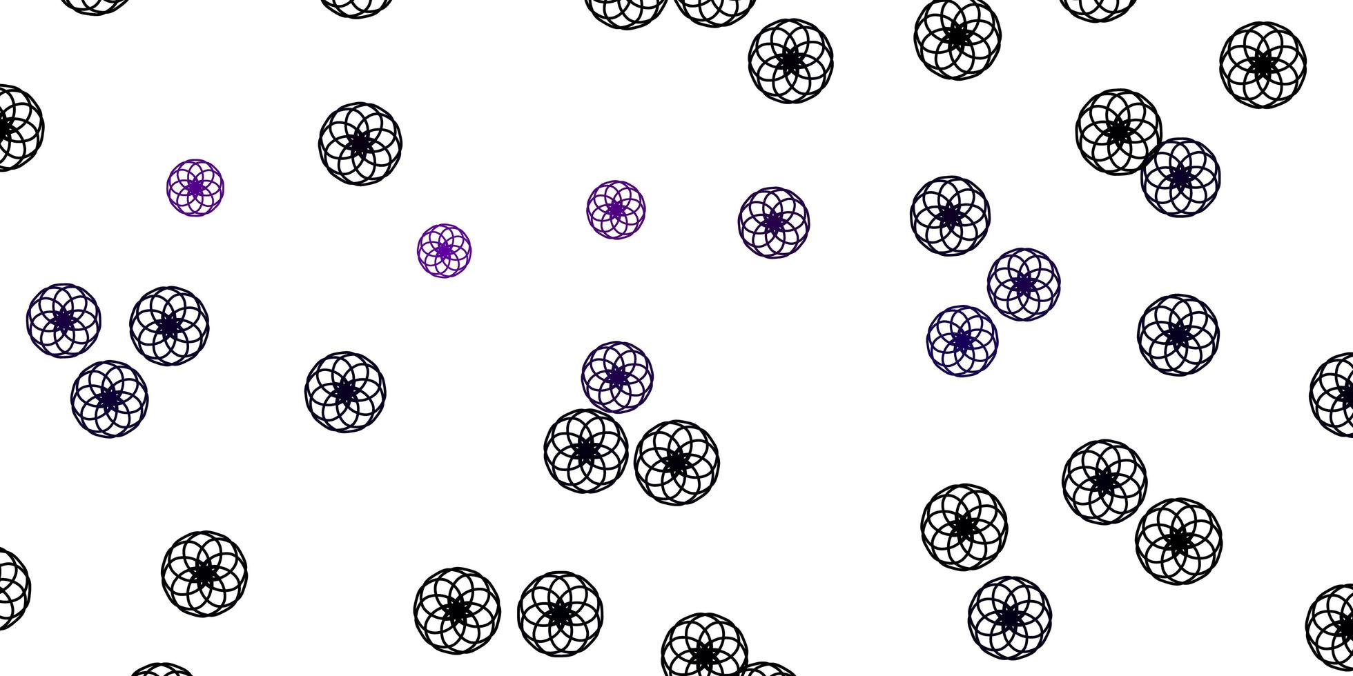 paarse lay-out met cirkelvormen. vector