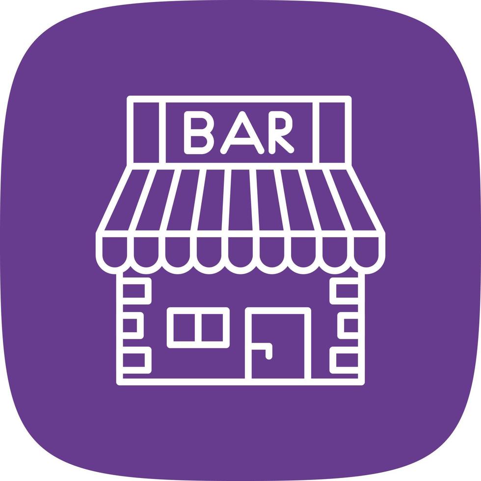 bar winkel creatief icoon ontwerp vector