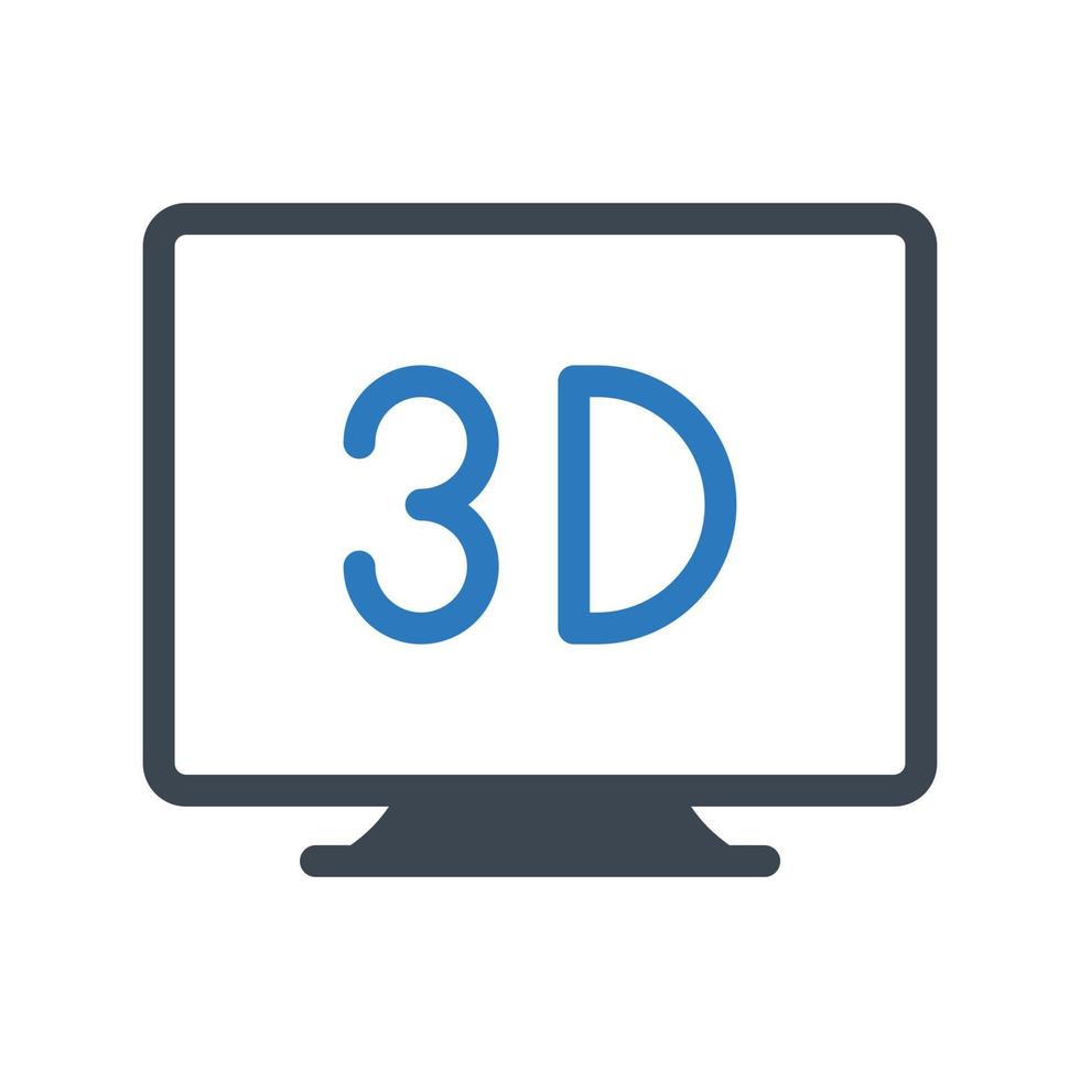 3d scherm vector illustratie Aan een achtergrond.premium kwaliteit symbolen.vector pictogrammen voor concept en grafisch ontwerp.