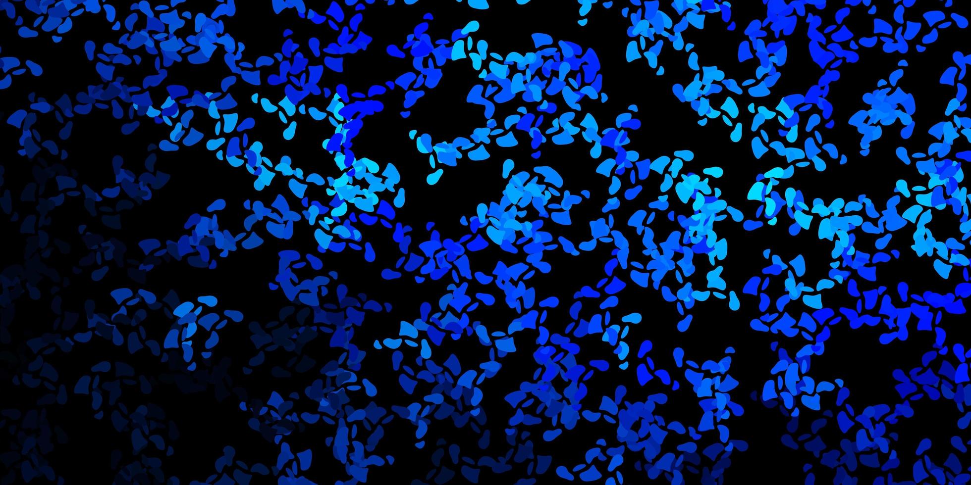 donkerblauw sjabloon met abstracte vormen. vector