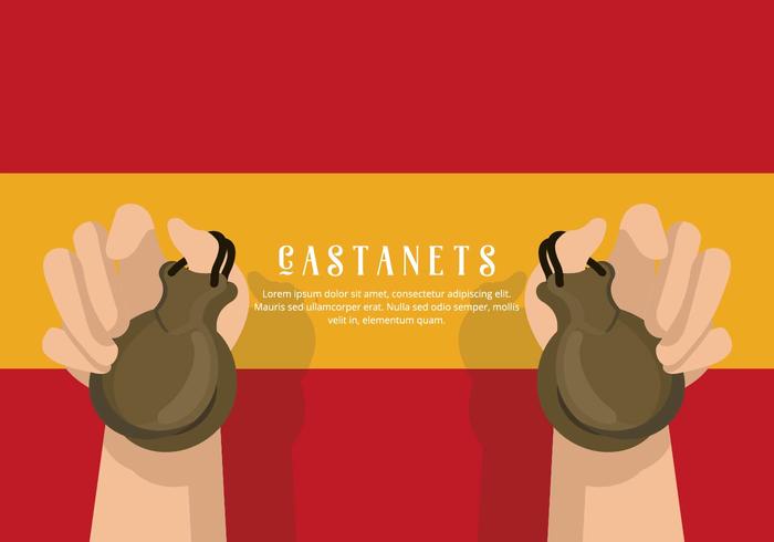 Castanets Illustratie vector