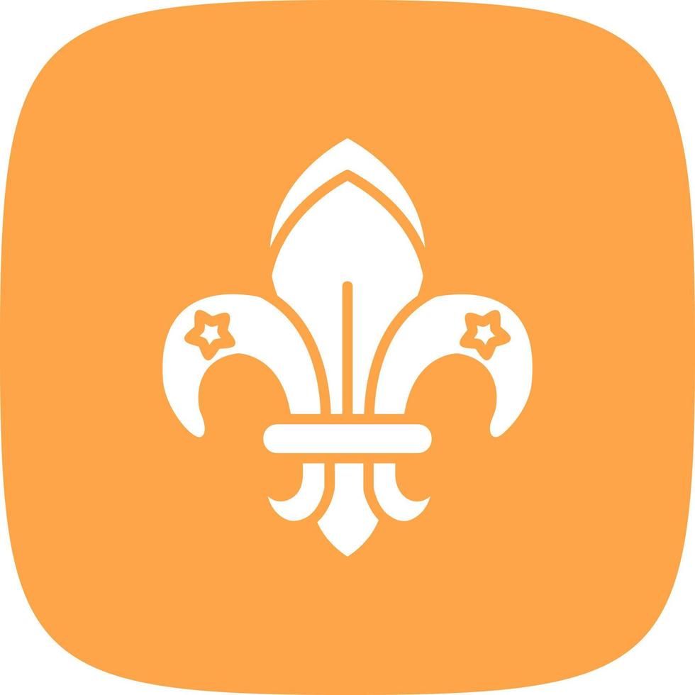 fleur de lis creatief icoon ontwerp vector