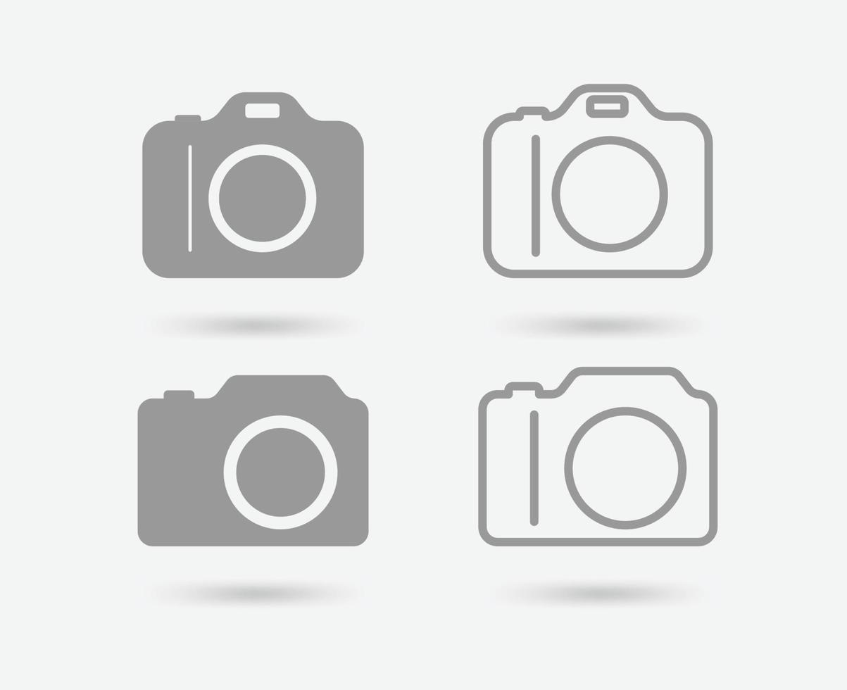 camerateken en symbool. fotopictogram of afbeeldingspictogram. vector. vector