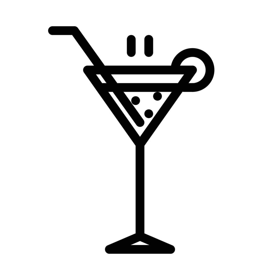 cocktail icoon. Welkom drinken icoon. gemakkelijk element symbool voor sjabloon ontwerp. kan worden gebruikt voor website en mobiel sollicitatie. vector. vector