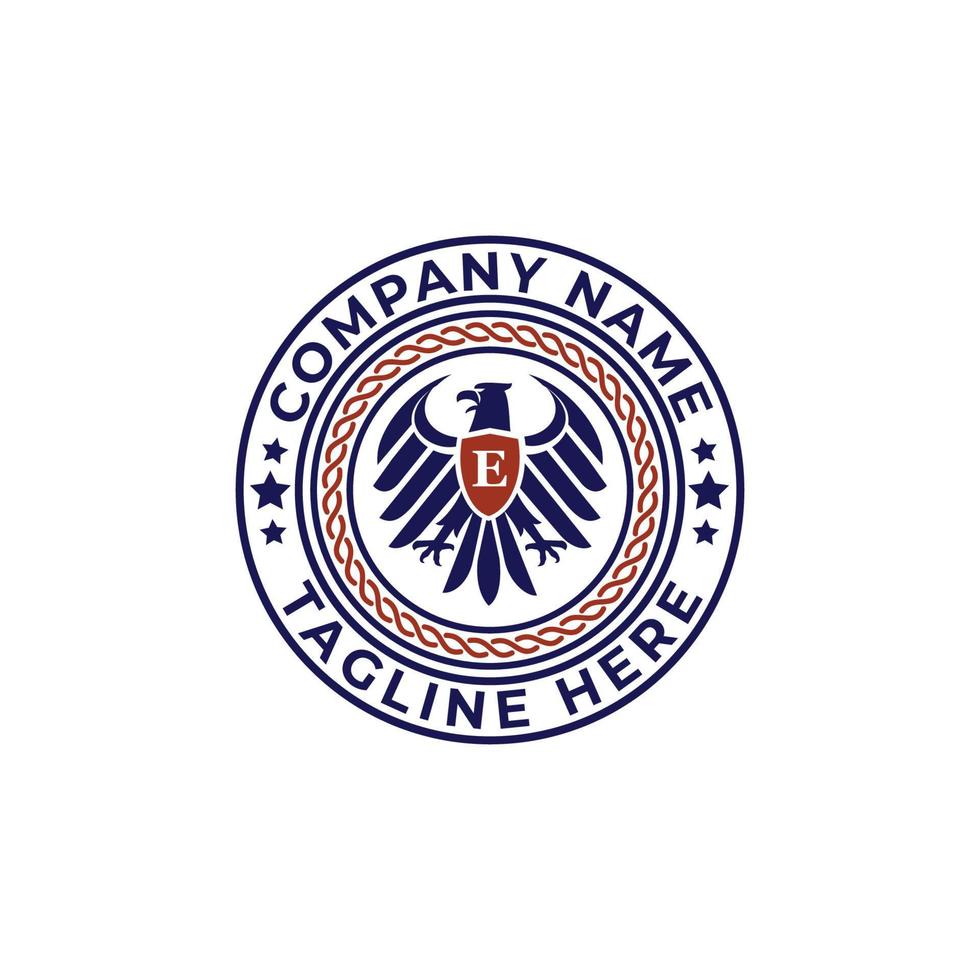 adelaar vogel heraldisch logo vector